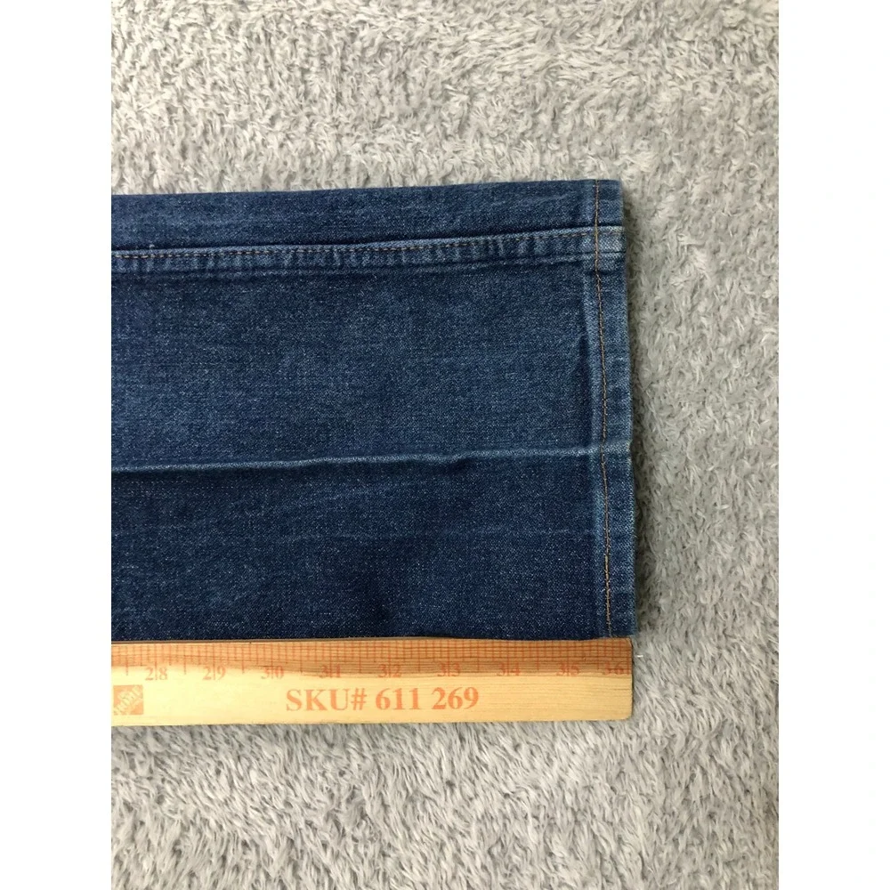 VTG Wrangler Jeans Men 31x36 (Tag 33x36) Blue Cowboy Cut Made in USA 13MWZ